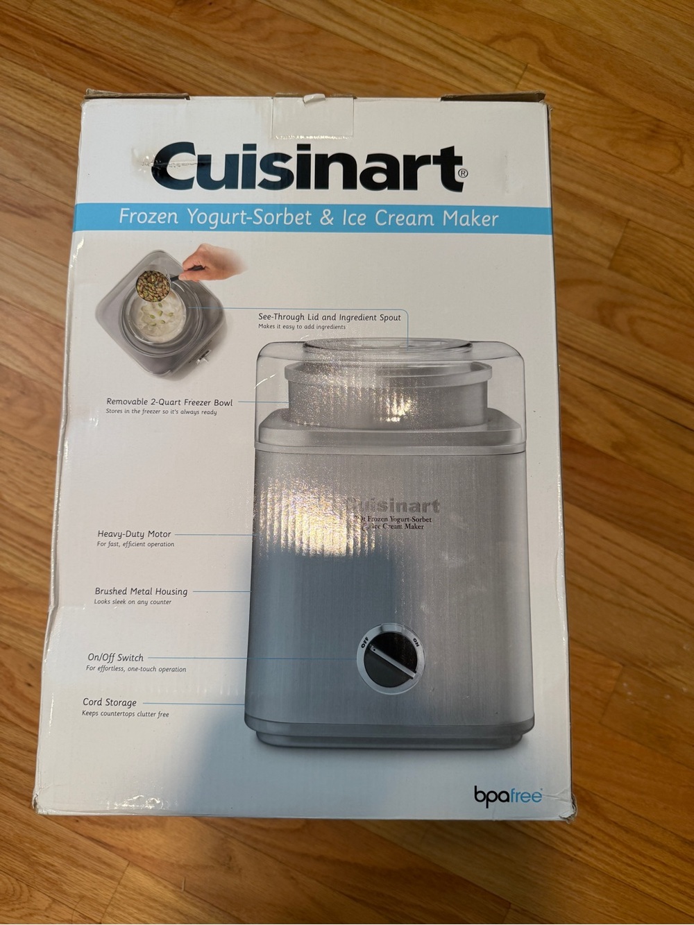 Cuisinart Silver Ice Cream & Frozen Yogurt Maker